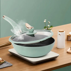 Aluminum Clear Lid Non Stick Frying Pan - 32cm - Cookware set