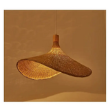Bamboo Chandelier Pendant Wood Ceiling Lamp - Wood - 30 x 28 cm / White light - Ceiling Lamp