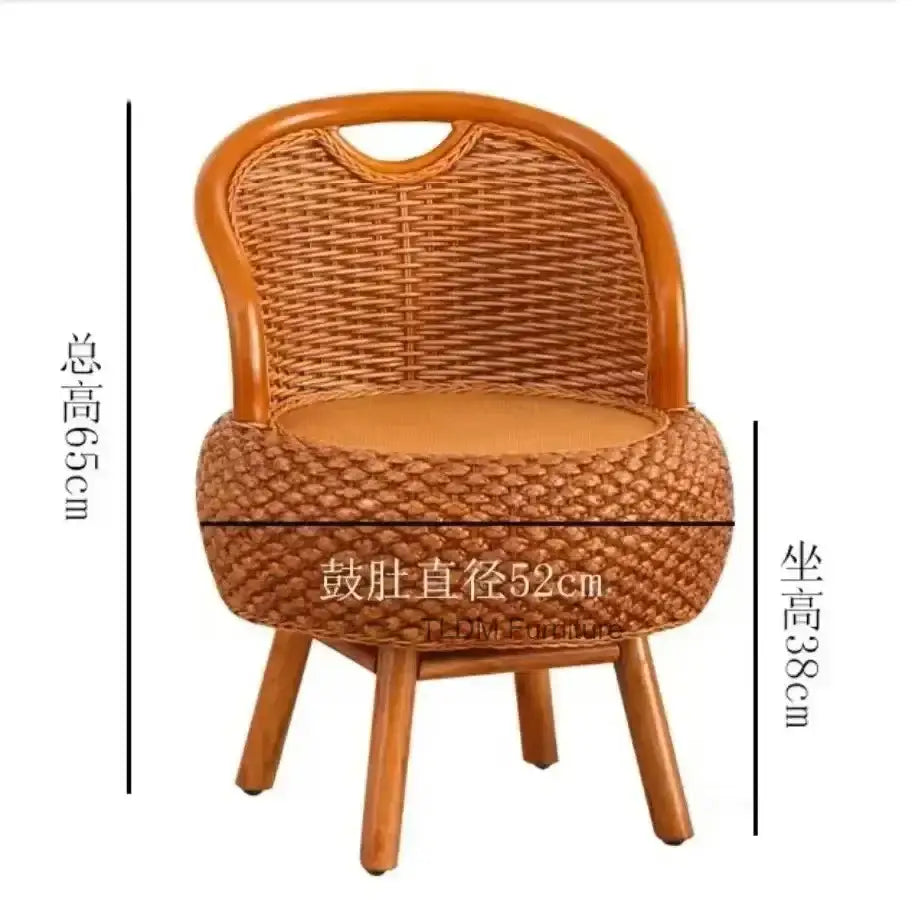 Bamboo Rattan 2-Person Outdoor Patio Set with Table - view 6