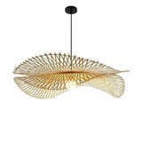 Bamboo Woven Wicker Chandeliers Pendant Lights - Dia 35CM / E - Pendant Lamp