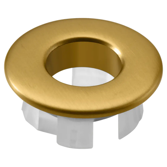 Basin Overflow Cover Basin Brushed Gold | IMEX - Faucet