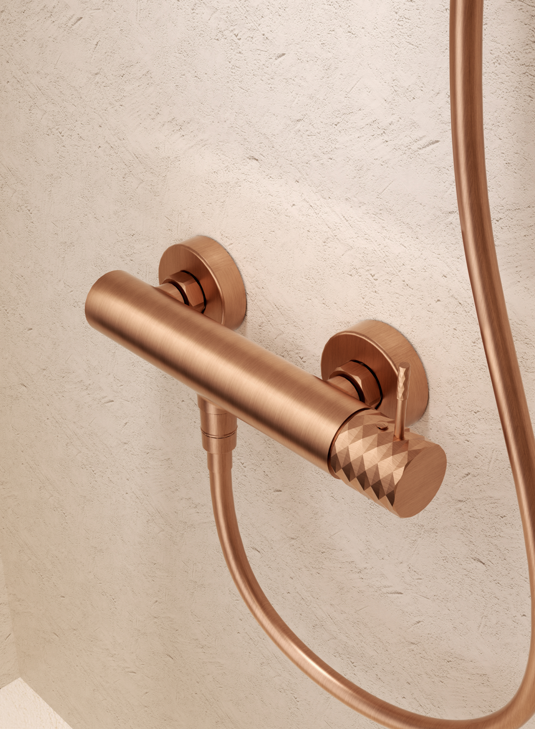 Génova Black Gun Metal Single Lever Shower Kit, view 2
