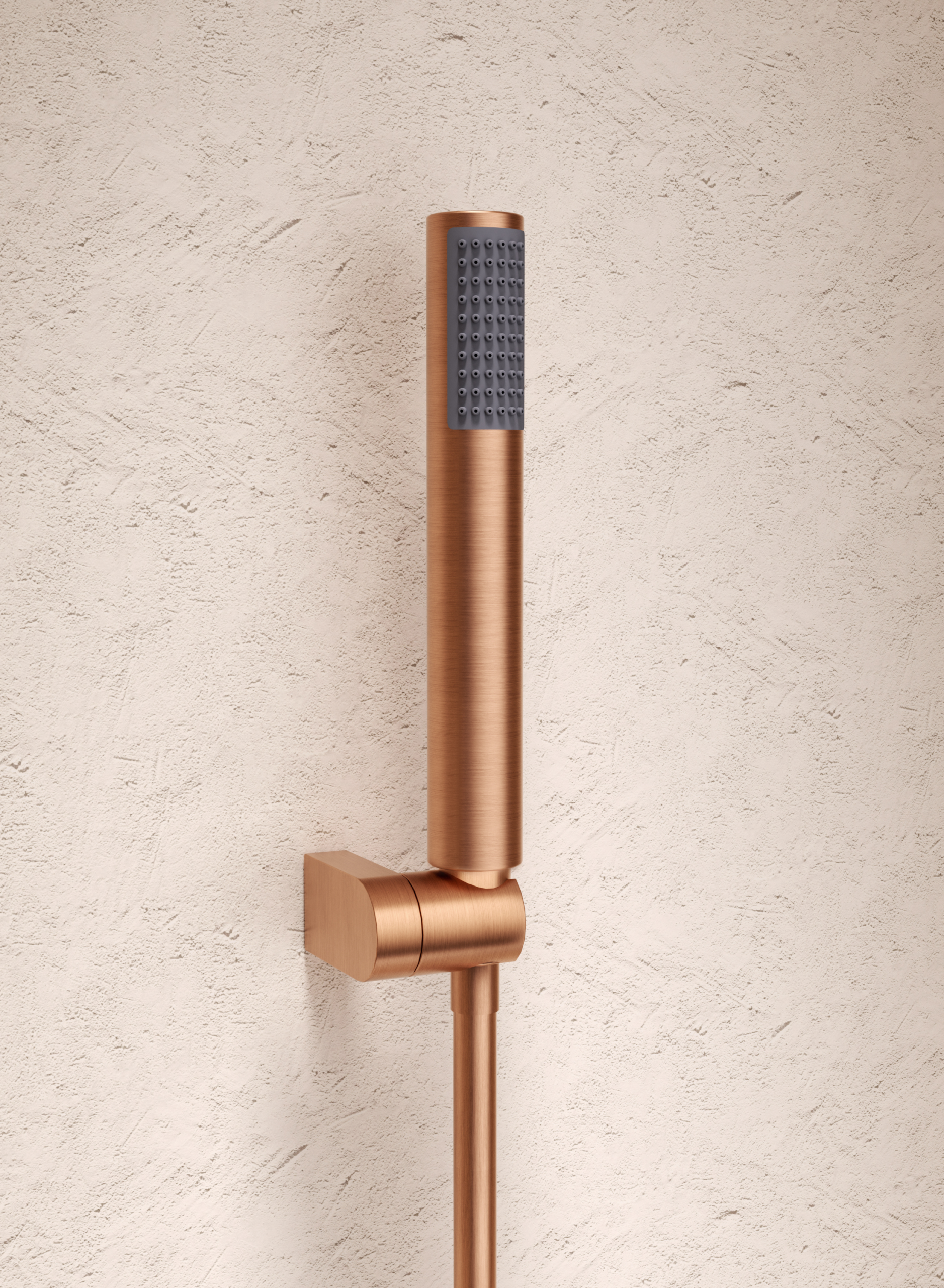 Génova Brushed Nickel Single Lever Shower Kit, handle detail