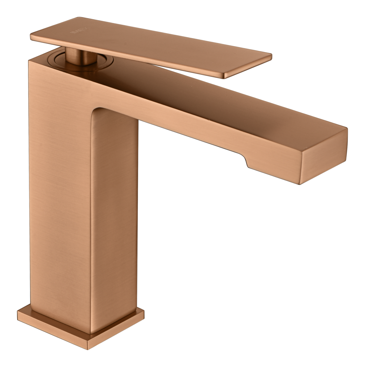Brushed Rose Gold Single Lever Basin Faucet, view 2