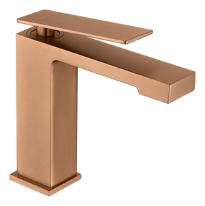 Brushed Rose Gold Single Lever Basin Faucet, view 2