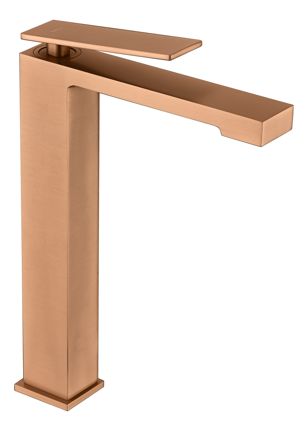 Pisa Tall Basin Mixer Brushed Rose Gold Single Lever, view 2