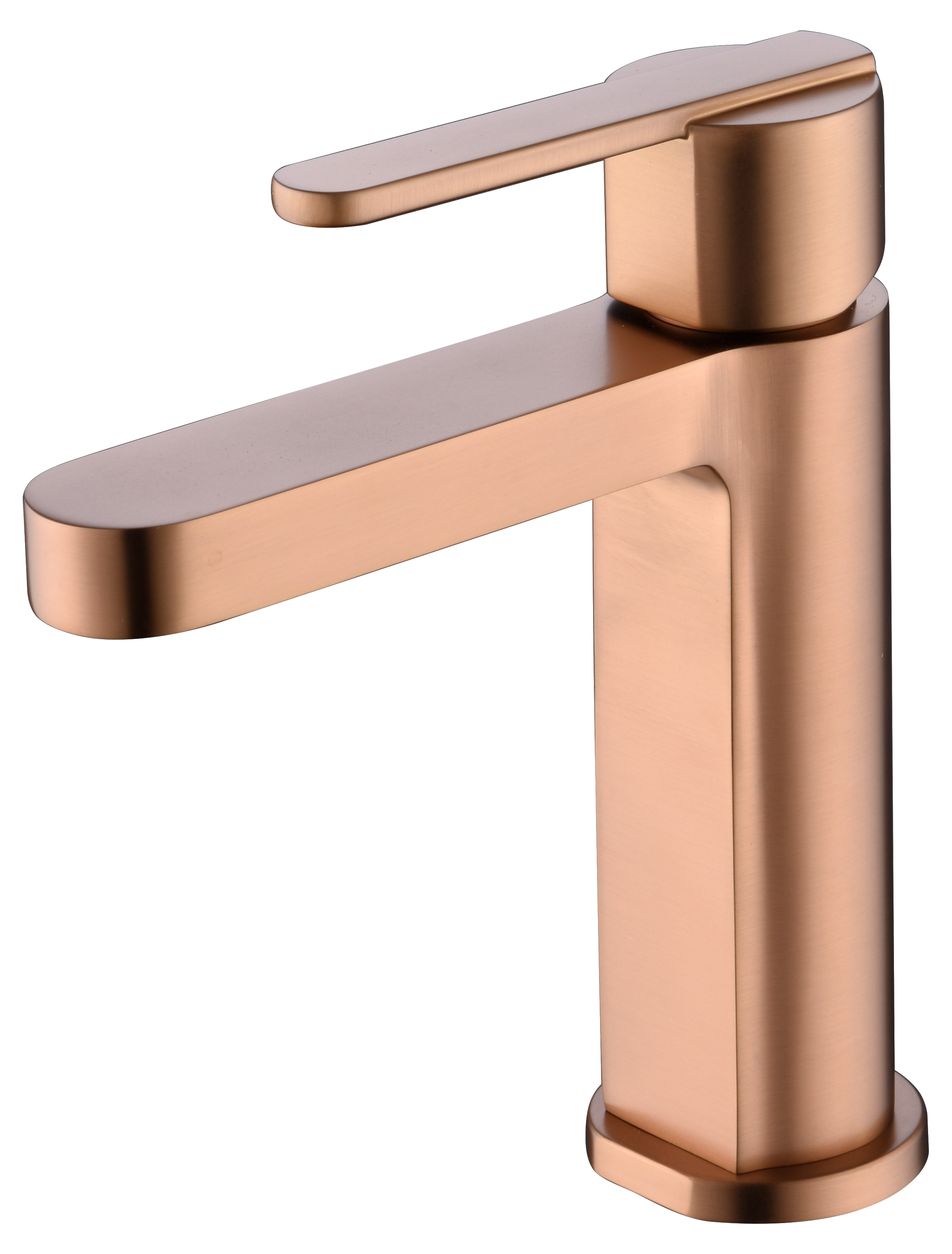 Brushed Rose Gold Single Lever Sink Faucet Roma, view 2