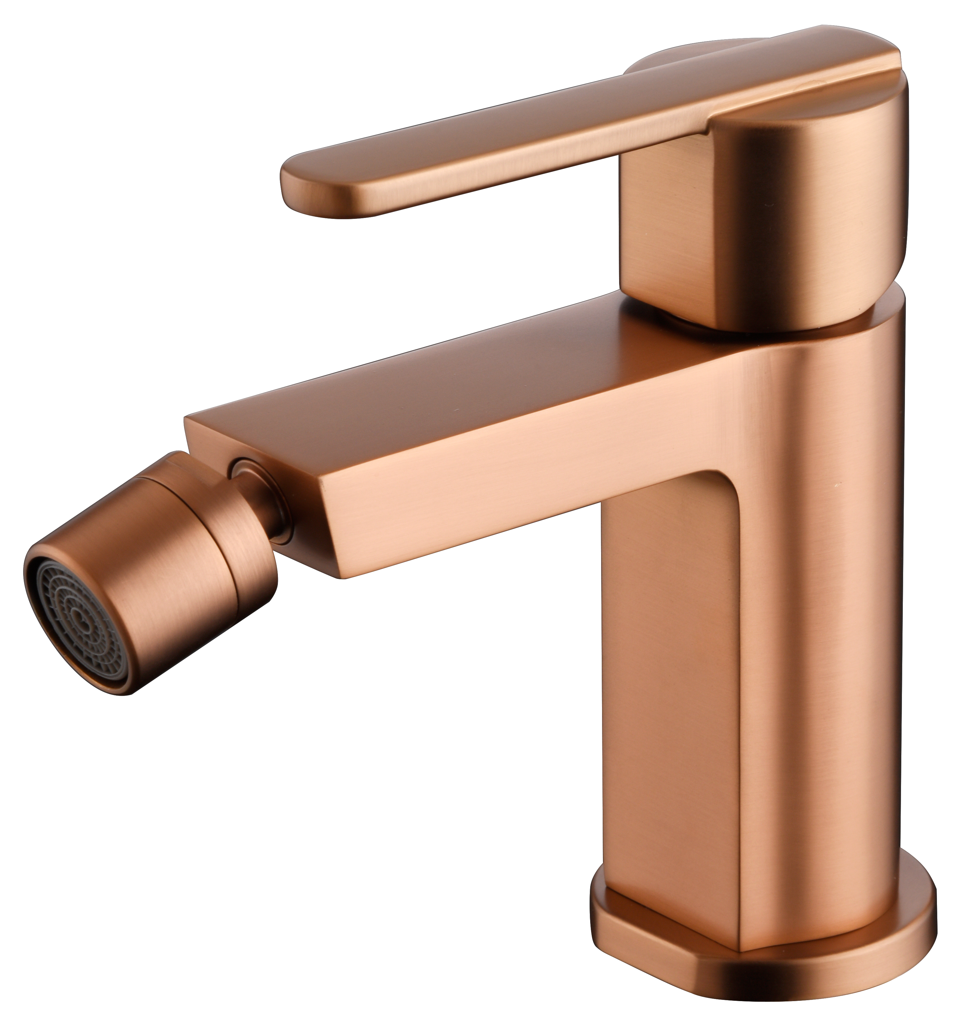 Roma Brushed Rose Gold Bidet Mixer Single Handle, view 2