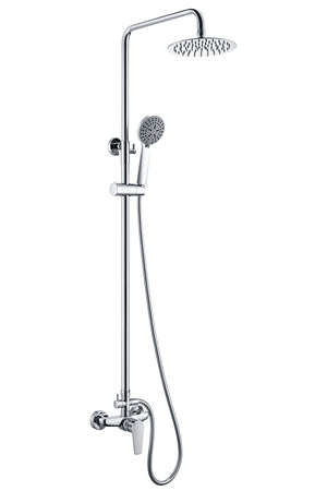 Chrome Single Lever Shower Set Modern Design, view 2