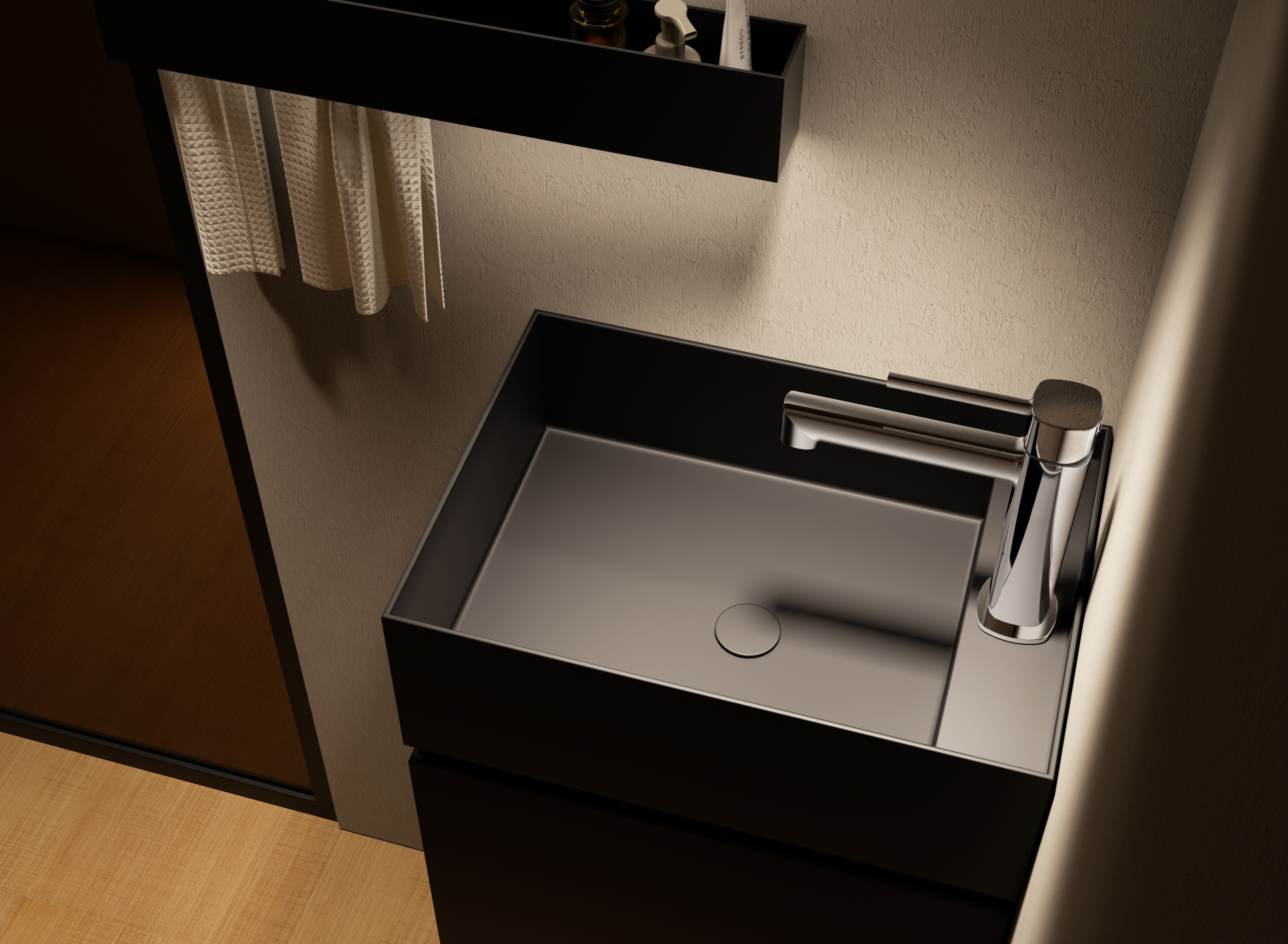 Toscana Chrome Single Lever Basin Mixer, view 2