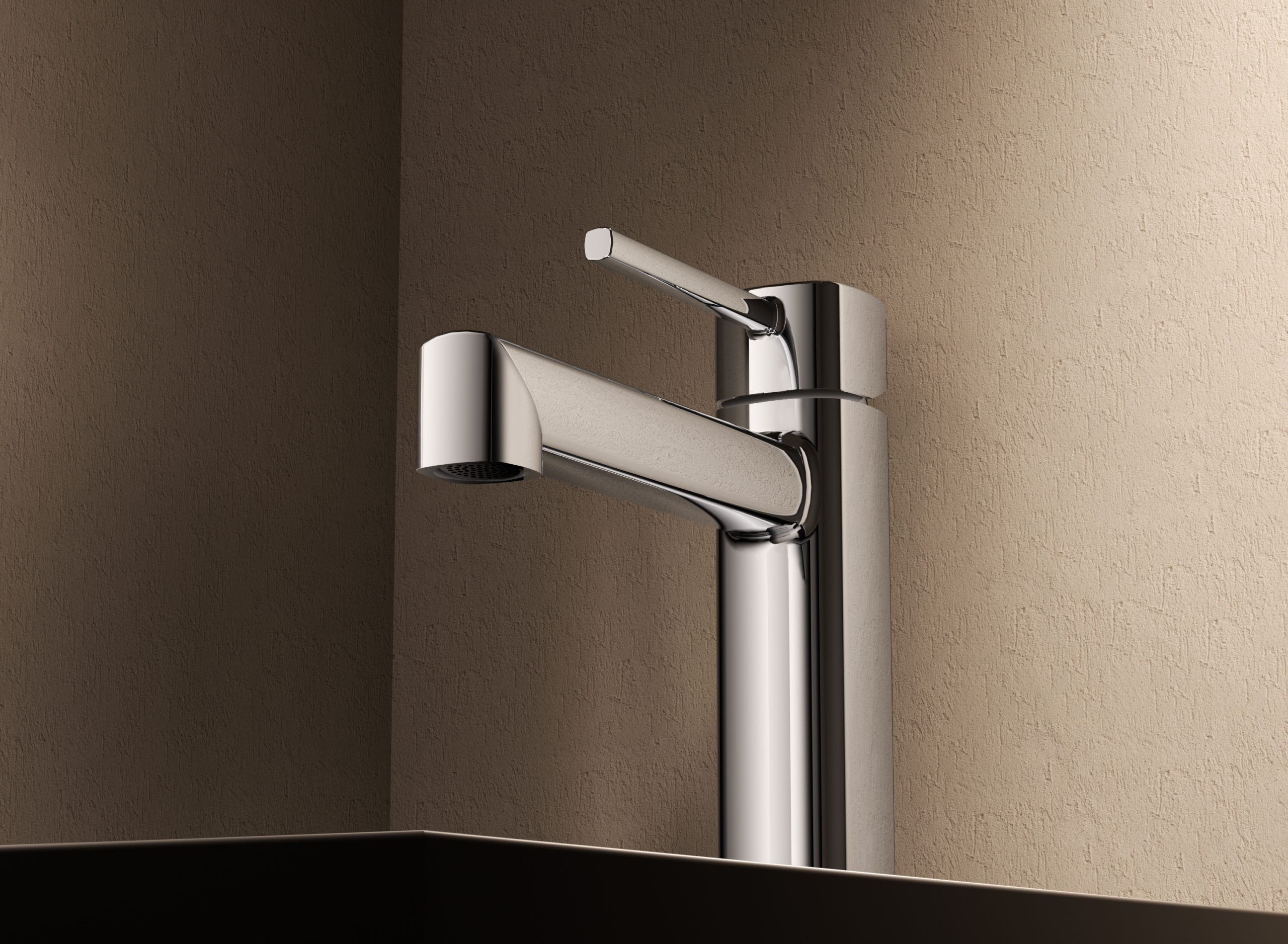 Toscana Chrome Single Lever Basin Mixer, view 4