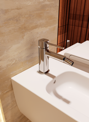 Toscana Brushed Rose Gold Single Lever Bidet Mixer, view 3