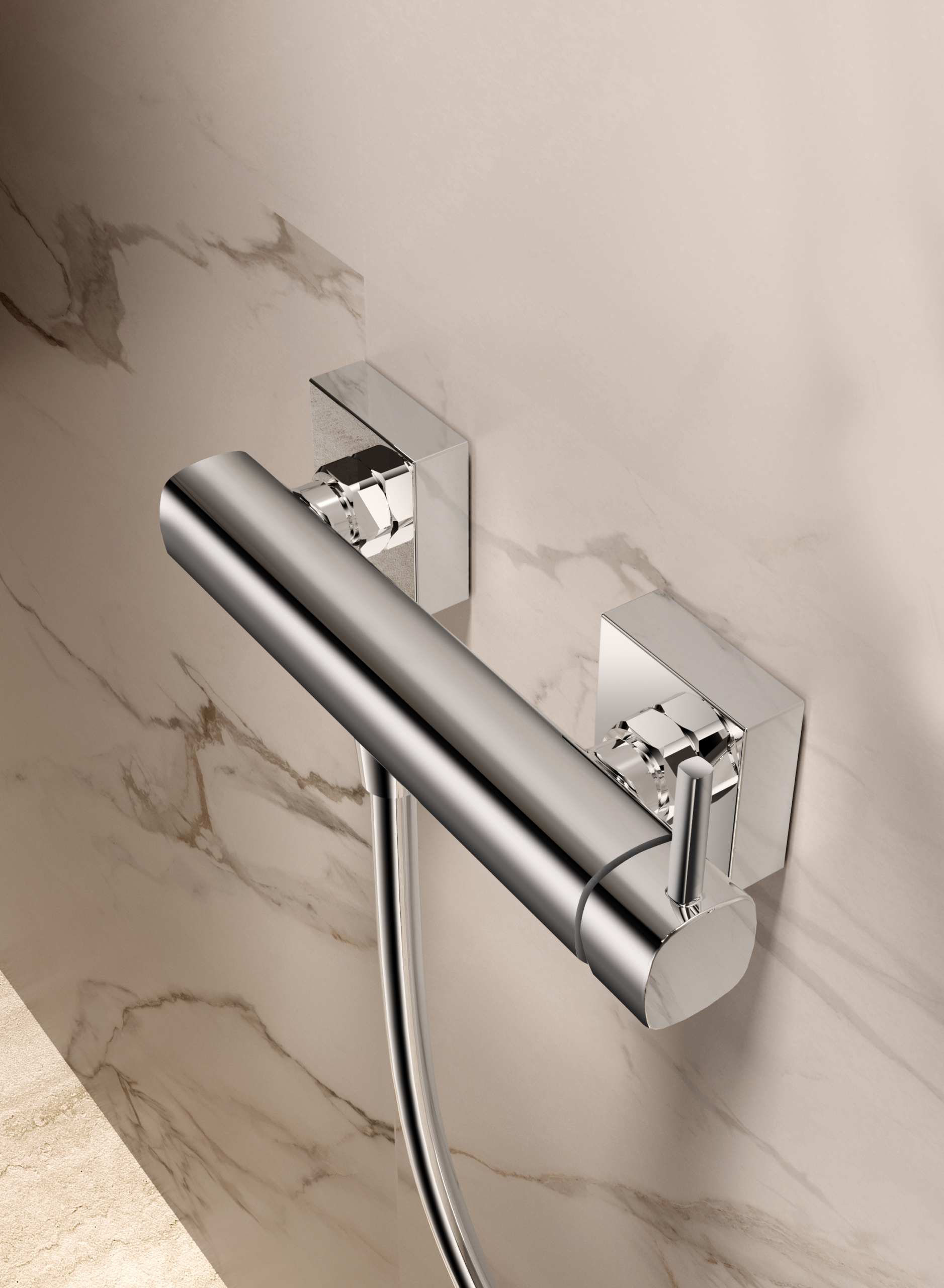 Toscana Chrome Single Lever Shower Kit, view 2