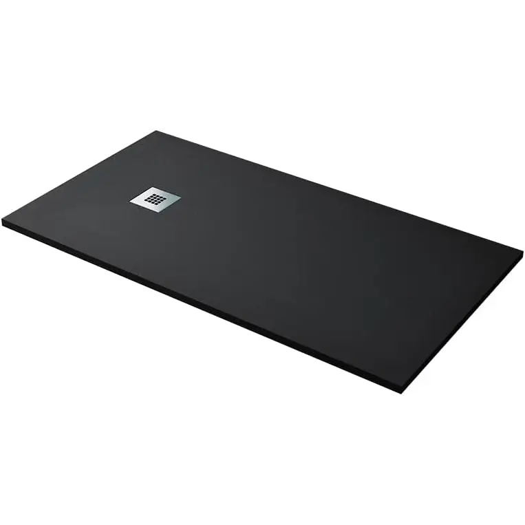 Bela Premium Black Shower Tray Slate Texture - Platos de ducha