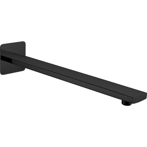 Matte Black Oval Shower Arm Wall Mount, main product view