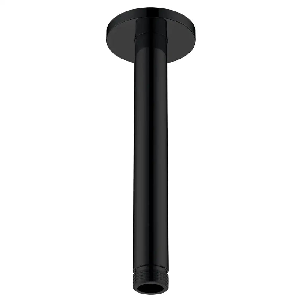 Matte black round ceiling shower arm modern bathroom fixture accessory