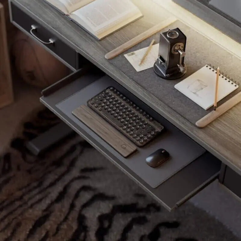 Brooklyn A led electric Standing Desk With Drawers - Desk > Standing Desk