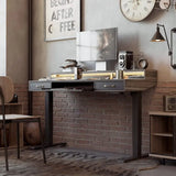 Brooklyn LED Electric Standing Desk with Drawers - Executive Desk