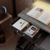 Brooklyn LED Electric Standing Desk with Drawers - Executive Desk