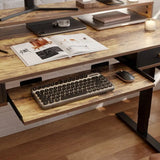 Brooklyn LED Electric Standing Desk with Drawers - Executive Desk