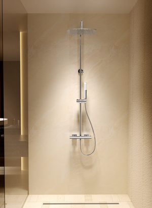 Toscana Chrome Thermostatic Shower Set, view 2
