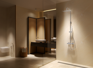 Toscana Chrome Thermostatic Shower Set, view 4