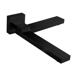 Matte Black Folding Bath Spout Wall Mount, main product view