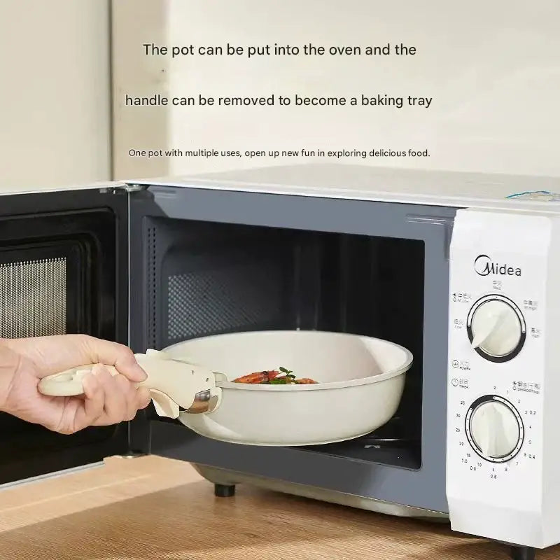 Ceramic Removable Non Stick Cookware Handle Frying Pot Set - Cookware set