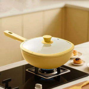 Ceramic Square Non Stick Lightweight Uncoated Pan - Cookware set