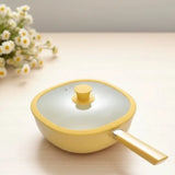 Ceramic Square Non Stick Lightweight Uncoated Pan - Cookware set