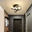 Circle Intercept Shape LED Modern Minimalist Ceiling Lights - Black / Changeable - Ceiling Lamp