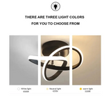 Circle Intercept Shape LED Modern Minimalist Ceiling Lights - Ceiling Lamp