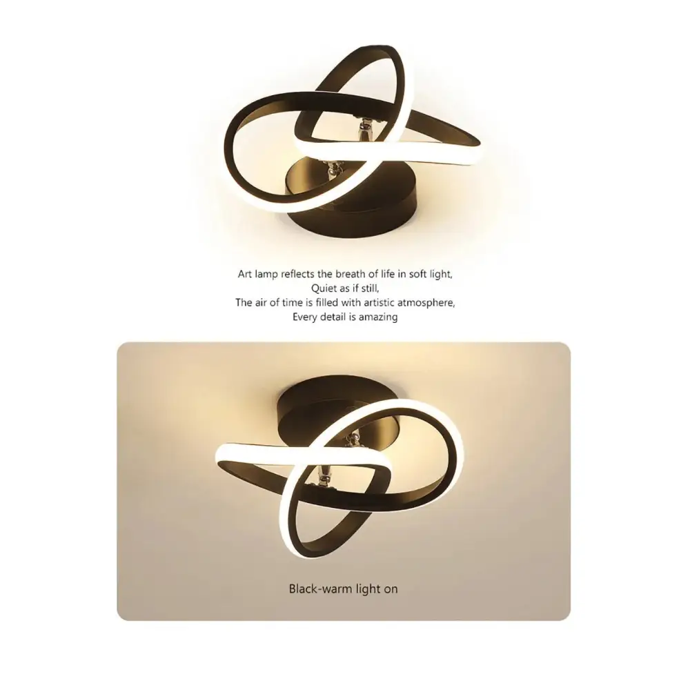 Circle Intercept Shape LED Modern Minimalist Ceiling Lights - Ceiling Lamp