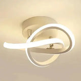 Circle Intercept Shape LED Modern Minimalist Ceiling Lights - White / Changeable - Ceiling Lamp