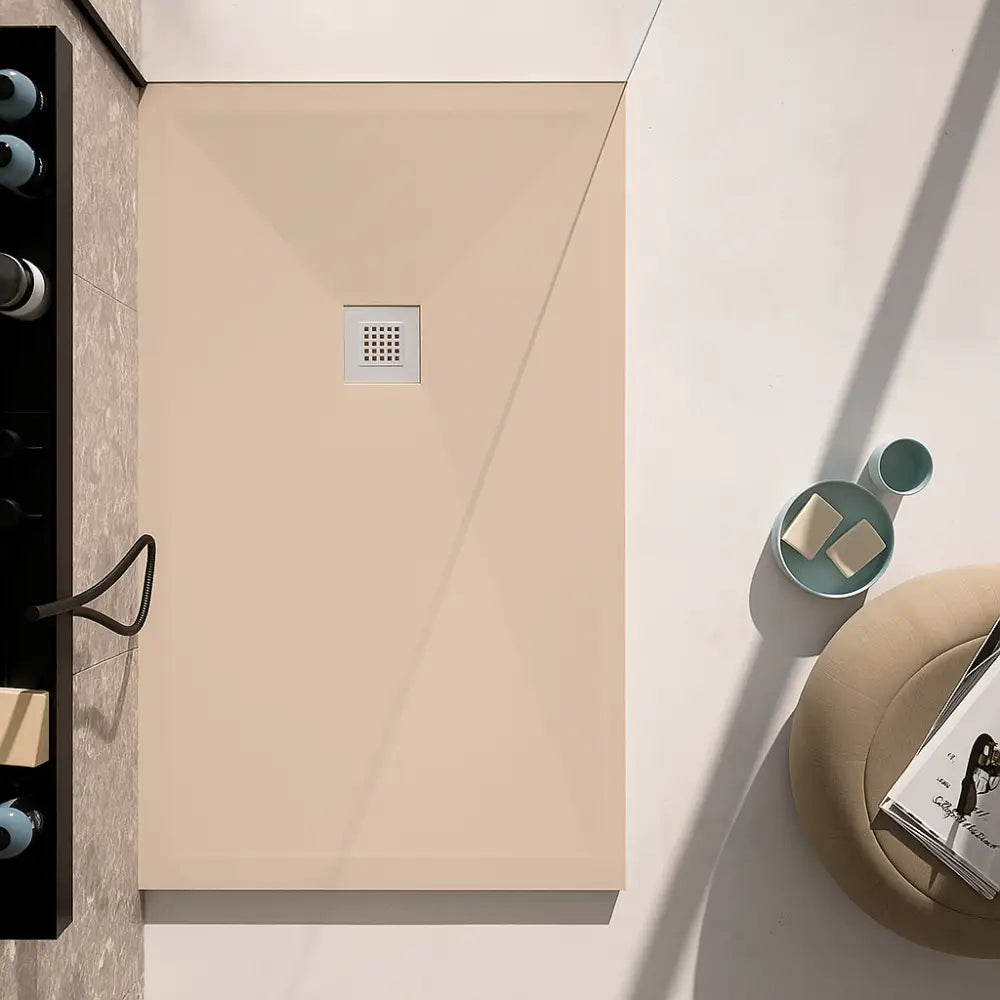 Classic Shower Tray Slate Texture - Bathroom