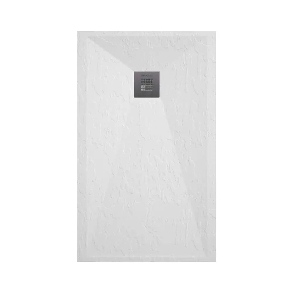 Classic Shower Tray Slate Texture - White / 70X100 - Bathroom