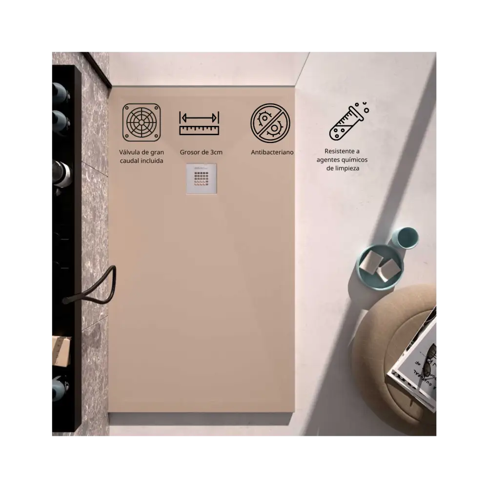 Classic Shower Tray Smooth Texture - Bathroom