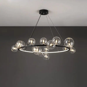 Clear Glass Bubble LED Chandelier Lamp - Ceiling Light