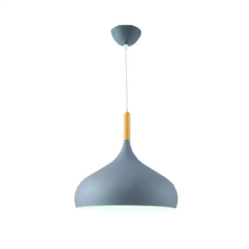 Modern Wooden Pendant Light with LED Color Changing - view 9