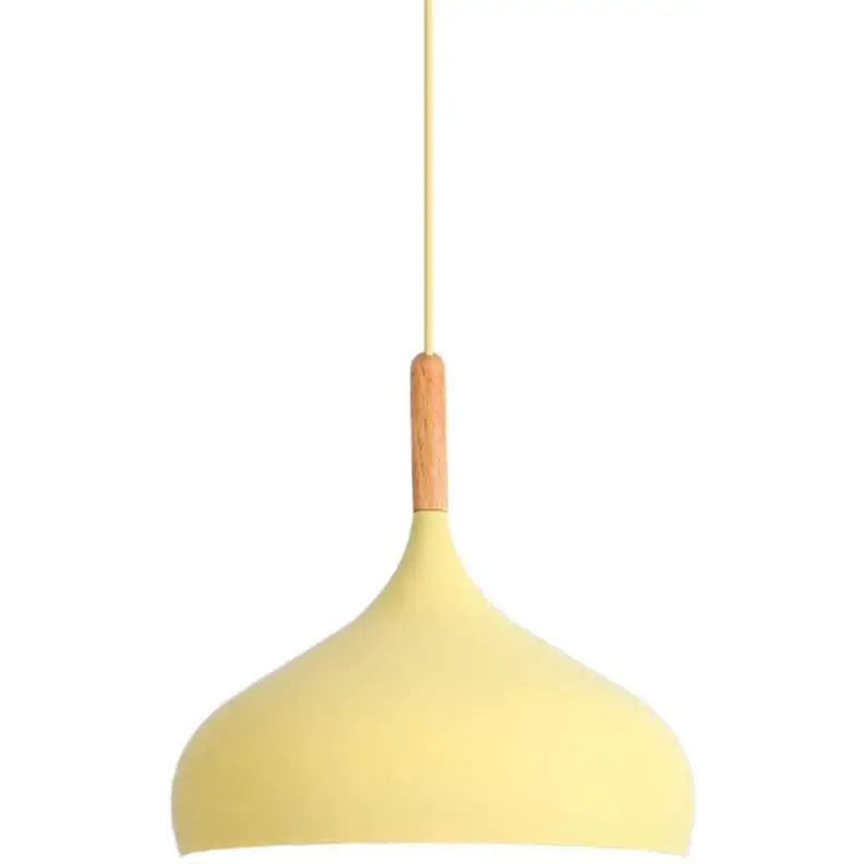 Modern Wooden Pendant Light with LED Color Changing - view 15