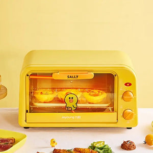 Compact Mini Electric Oven 10L Pink Yellow - view 6