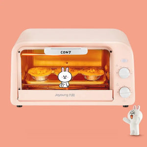 Compact Mini Electric Oven 10L Pink Yellow - view 2