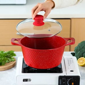 10 Piece Stone Aluminum Cast Non Stick Cookware Set - Cookware set