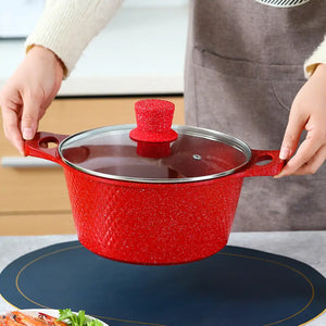 10 Piece Stone Aluminum Cast Non Stick Cookware Set - Cookware set