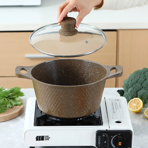 10 Piece Stone Aluminum Cast Non Stick Cookware Set - Cookware set