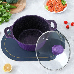 10 Piece Stone Aluminum Cast Non Stick Cookware Set - Cookware set