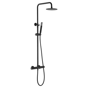 Matte Black Thermostatic Bathtub Shower Set, main product view