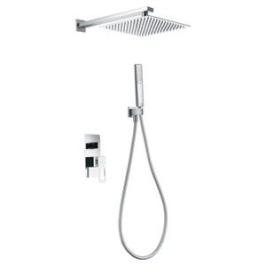 Chrome Single Handle Recessed Shower Set Sweden Series, main product view