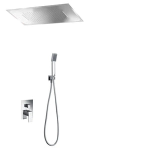 Chrome Single Handle Built-in Shower Set Modern Design, main product view
