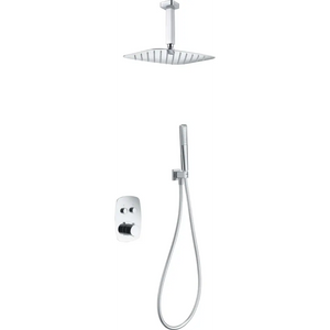 Chrome Thermostatic Built-in Shower Set, main product view
